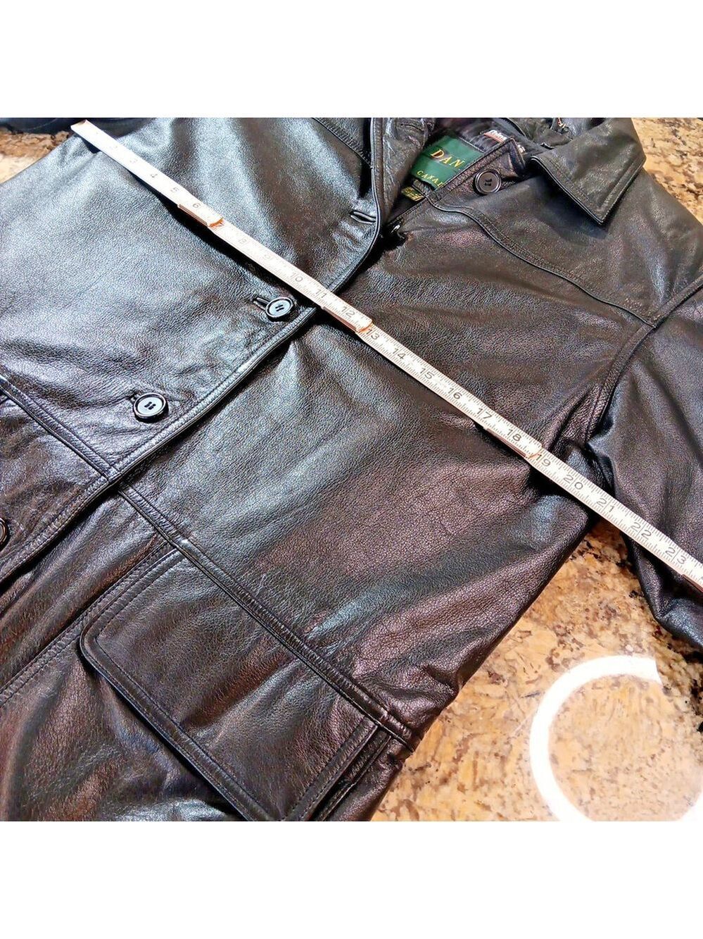 Small 4-6 Danier Leather Y2K Womens Black Leather Jacket Thinsulate 2001 Design - Picture 6 of 13